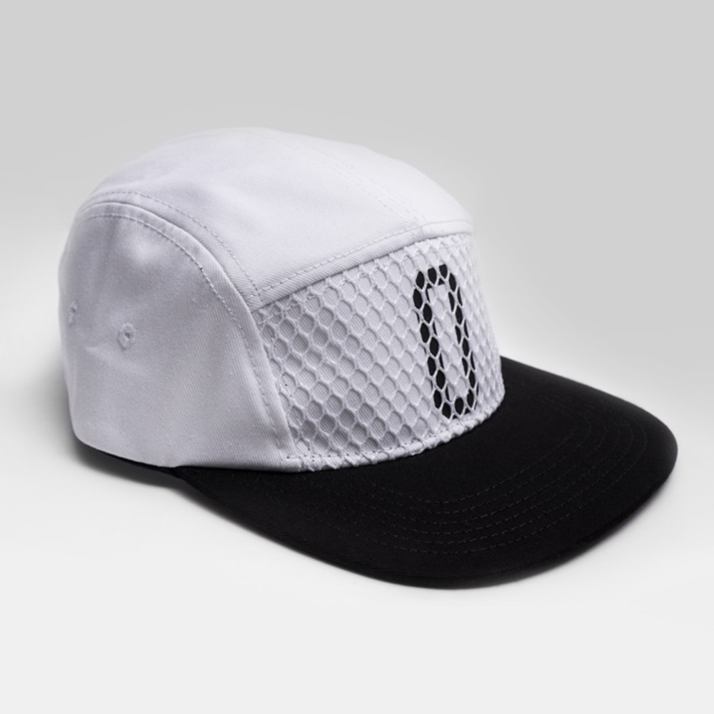Shutout White mesh 5 panelCap